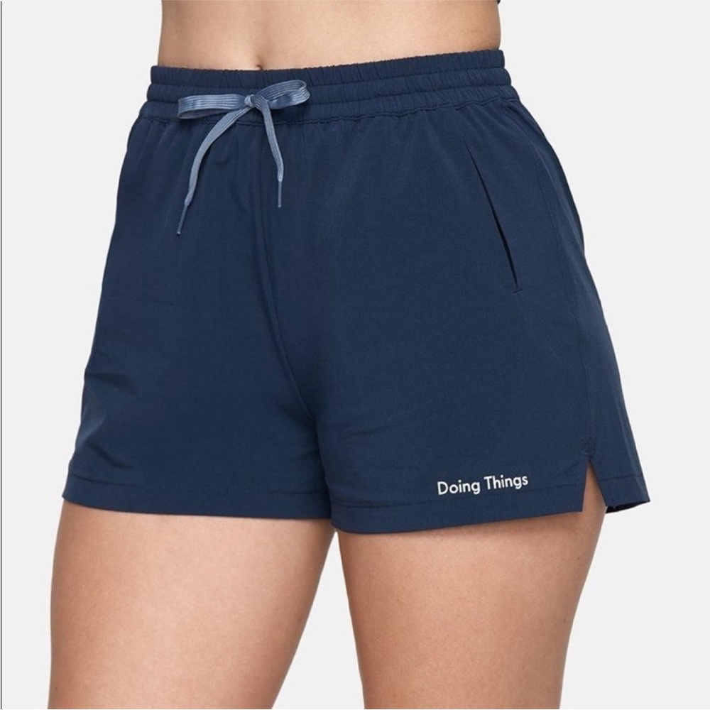 Outdoor Voices Doing Things Shorts — Navy Blue, size S